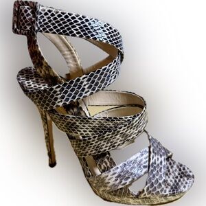 Jimmy Choo Dido Earth Mix Elaphne Sandals